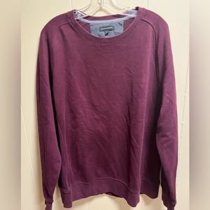 Banana Republic soft sweat shirt in XL.  Deep wine color . Gently worn.